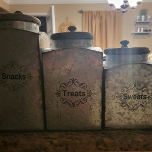 Galvanized Farmhouse Canister Set